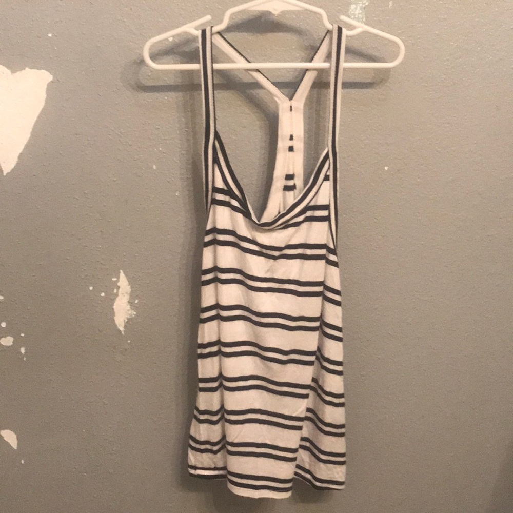 a striped tank top